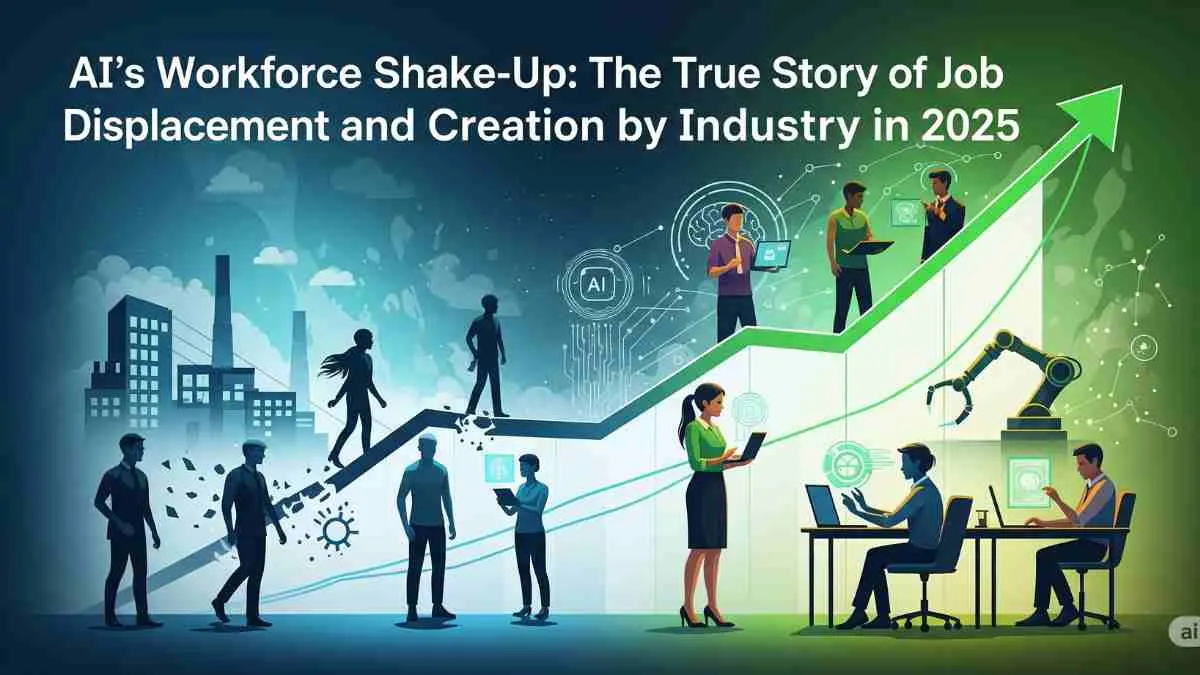 AI’s Workforce Shake-Up The True Story of Job Displacement and Creation by Industry in 2025